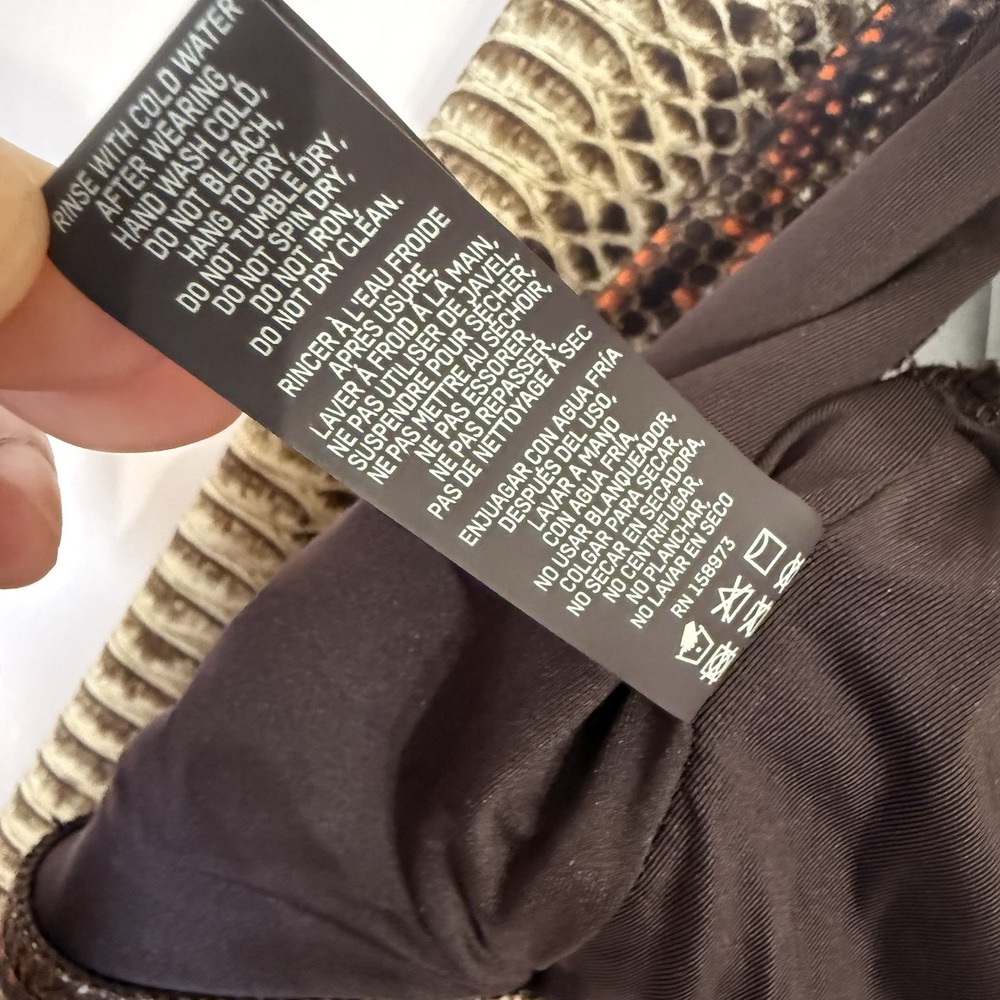 SKIMS Swim Long Sleeve Shrug in a Desert Snake Print Size Small NWOT - Picture 10 of 10